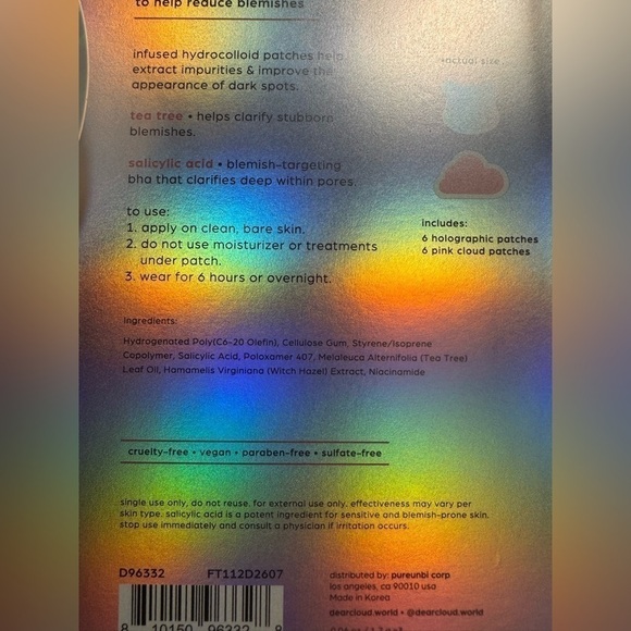 Dearcloud Zit Clarity Hydrocolloid Blemish Patches Pimple Patches  36 Count - Picture 11 of 11